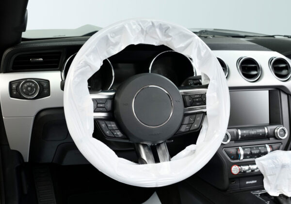 Disposable steering wheel cover – PE – stretch film