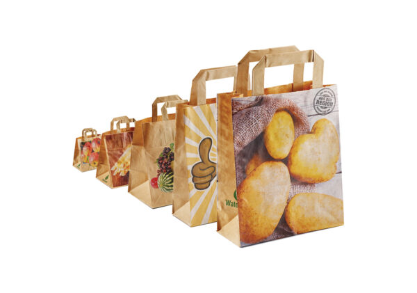 Carrier bag – fruit and vegetables – with flat handles
