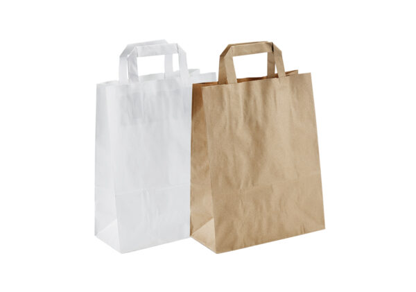 Carrier bag – kraft paper – with flat handle