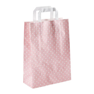 Carrier bag – “dots” – with flat handle
