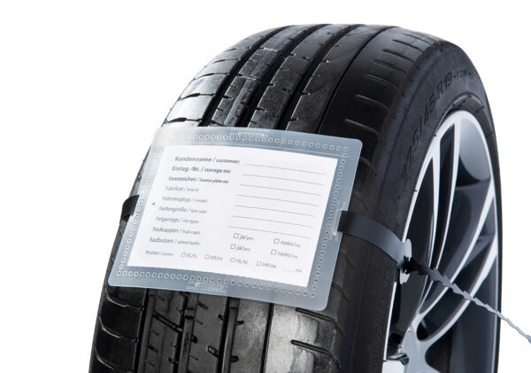 Tyre label set Premium – With raster loop